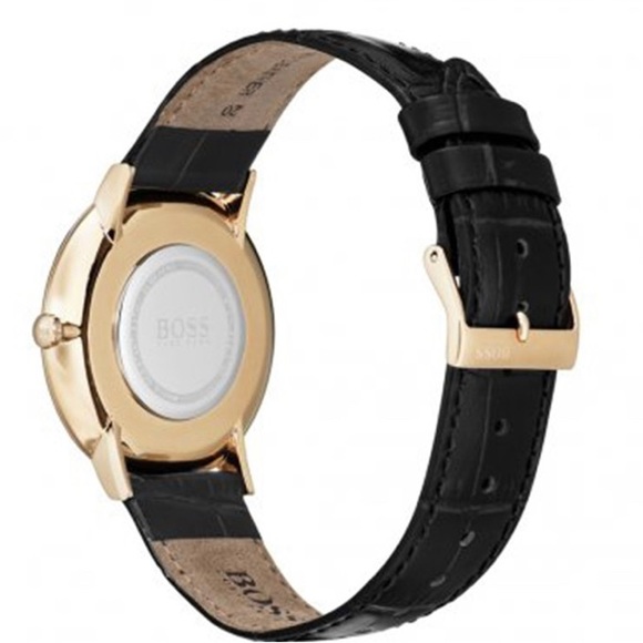 Hugo BOSS Essential Ultra Slim, Quartz Stainless Steel, Leather Strap Watch New - Picture 4 of 5